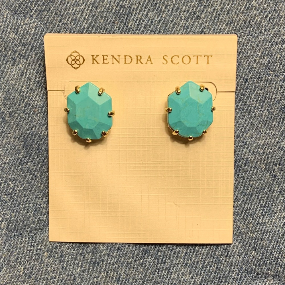 Kendra Scott Turquoise Morgan Stud Earrings